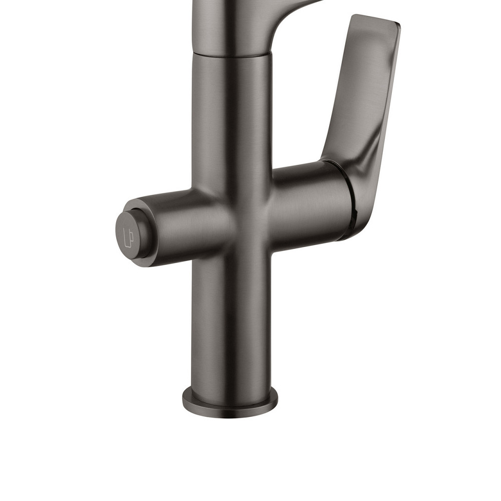 Смеситель для кухни под фильтр с гибким изливом Kroner KRP Graz - GRP03815 графит Киев - изображение 6