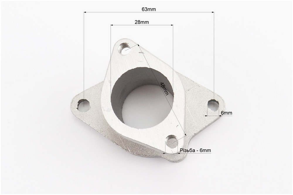 Патрубок карбюратора метал 125/150cc Киев - изображение 3
