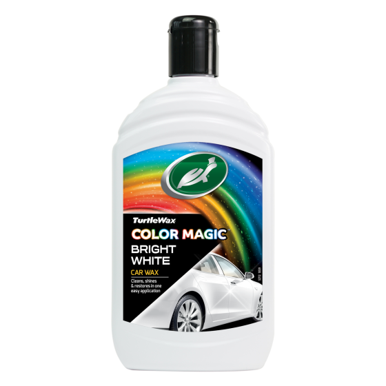 TURTLE WAX 53241 — Біла поліроль для кузова Color Magic White 500 мл | Відновлення кольору, блиск та маскування дрібних подряпин Ковель