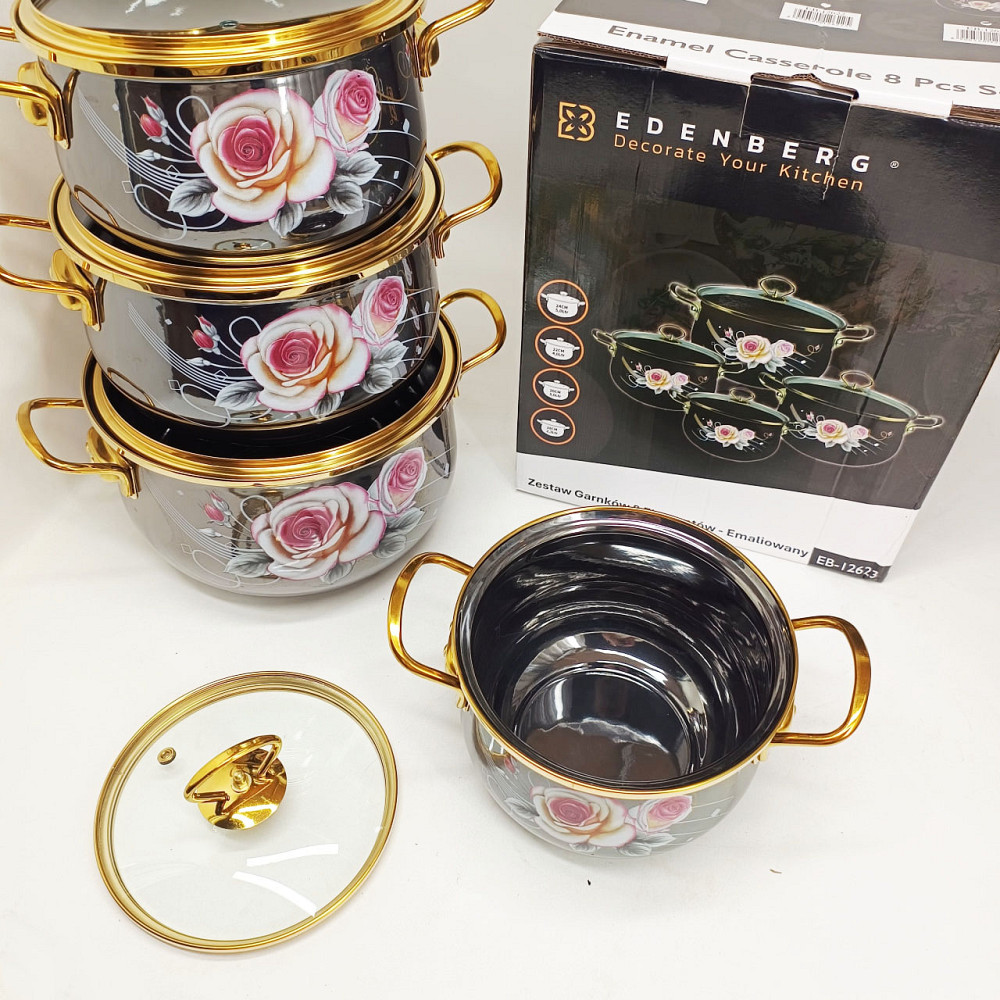 Каструля з нержавіючої сталі, Набір каструль з антипригарним покриттям, Набір каструль зі сталі OV-54 Львів - фото 10