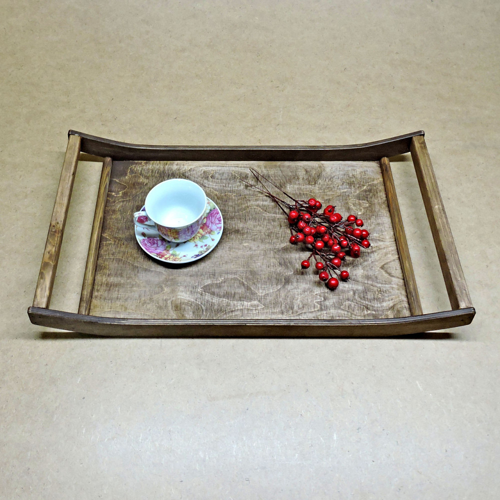 Піднос дерев'яний "Нівель" капучино Миколаїв - фото 3