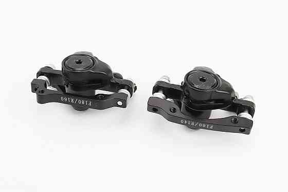Гальмо Disk-brake переднє (F160/R140мм)+заднє (F180/R160мм), диски 160мм, кріпл. 6 болтів, чорні DX-2018, тип 1 Киев