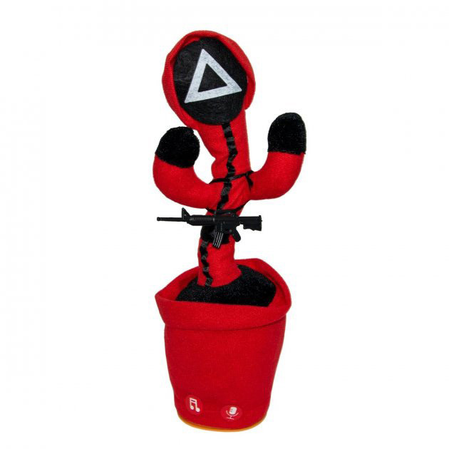 Інтерактивний танцюючий кактус на акумуляторі зі світлом, піснями та рухами Гра в кальмара Київ - фото 3