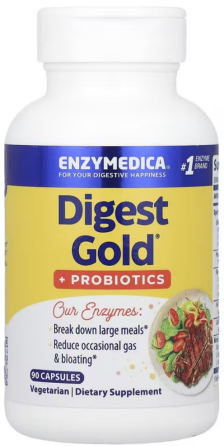 Ензими суміш плюс пробіотики Enzymedica Digest Gold Probiotics 90 капс Київ