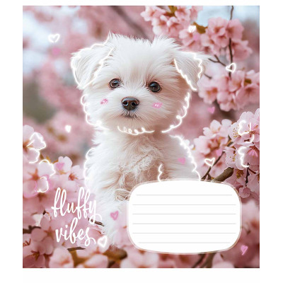 Зошит Школярик Fluffy vibes 12 аркушів клітинка (012-3546K) Вінниця - фото 2