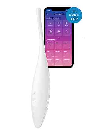 Вибратор-смарт c целенаправленной стимуляцией Satisfyer Twirling Joy, белый Sex Aura Киев