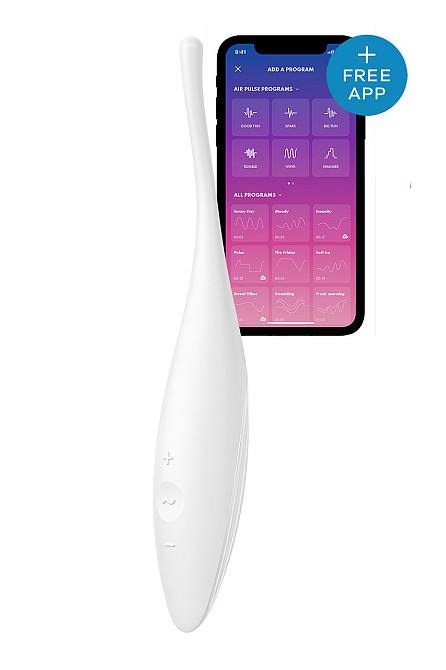 Вибратор-смарт c целенаправленной стимуляцией Satisfyer Twirling Joy, белый Sex Aura Киев - изображение 1