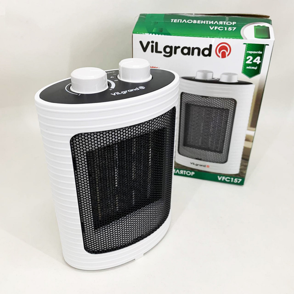 Портативний домашній тепловентилятор ViLgrand VFC157 1500Вт, Обігрівач для житлових приміщень VA-49 Львів - фото 5