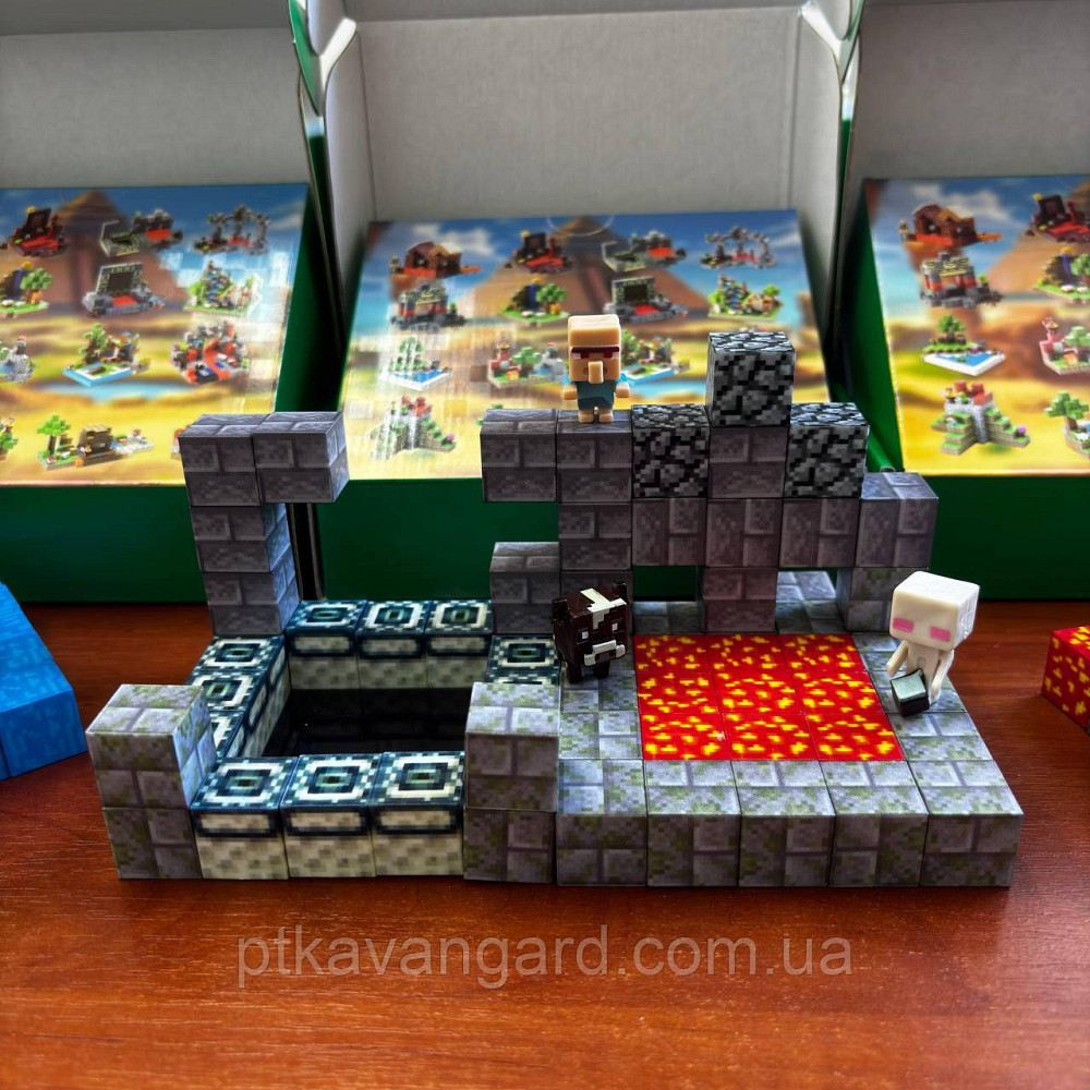 Конструктор магнітний майнкрафт 65 кубики магнітні блоки портал ендер Dream World LZCK 010 Хмельницький - фото 1
