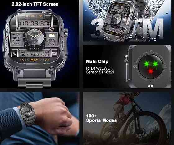 Смартгодинник: VWAR S320 MAX. NFC. Compass. 1000mAh. Київ