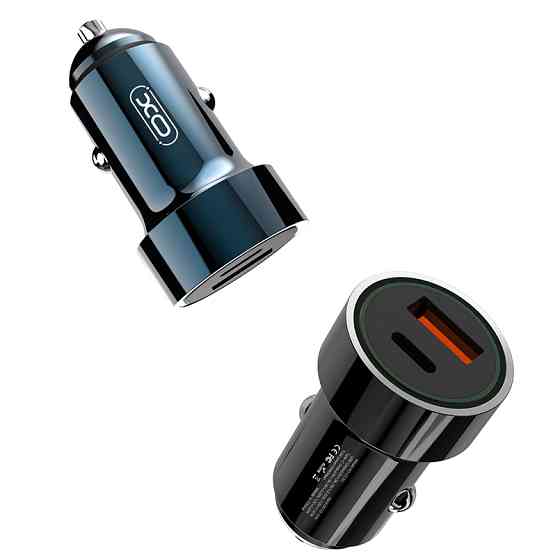 Автомобільний зарядний пристрій XO CC32 PD+QC3.0 20W USB + Type-c синій Львів