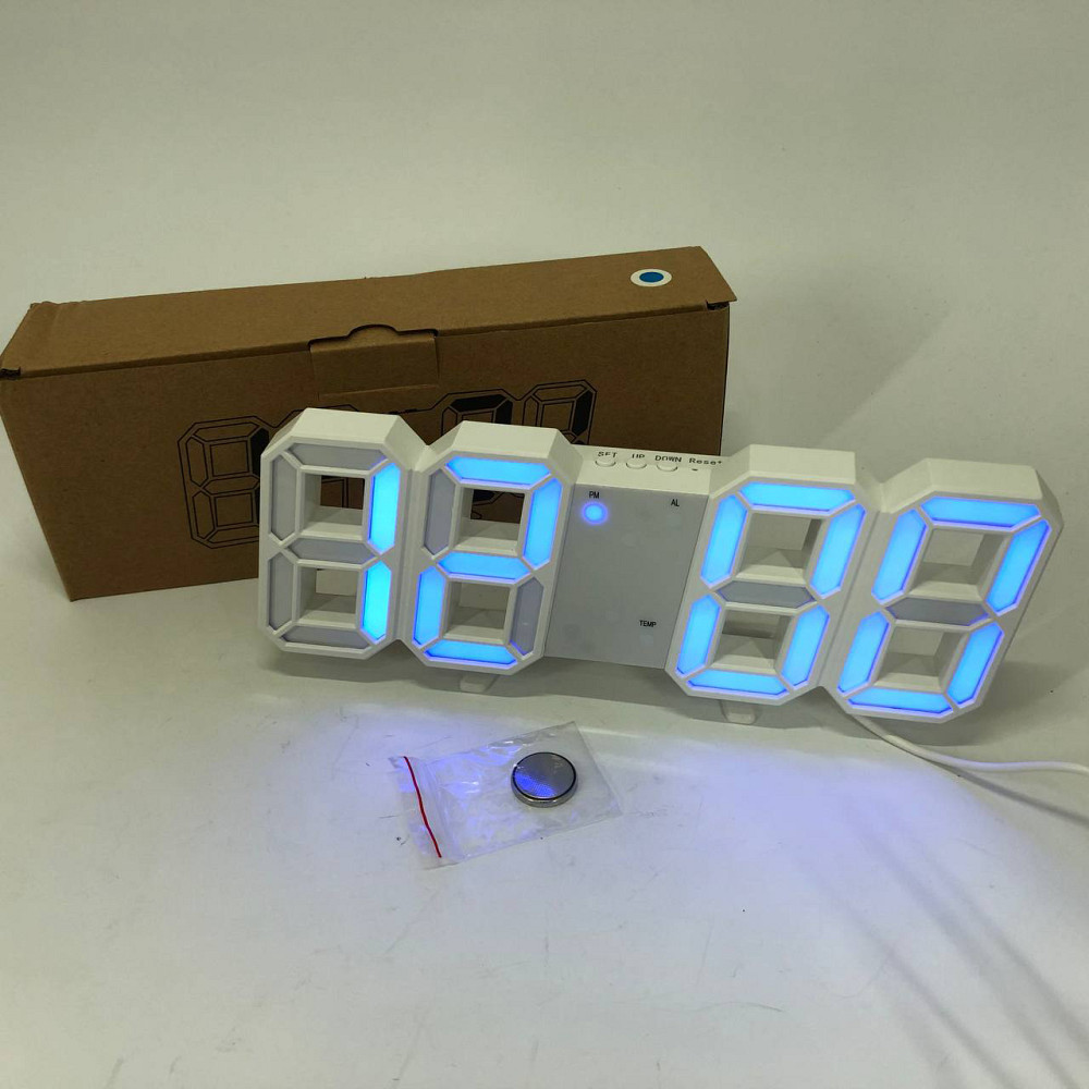 Электронные настольные часы digital, Практичные электронные часы Настольные цифровые с подсветкой BK-65 Львов - изображение 1