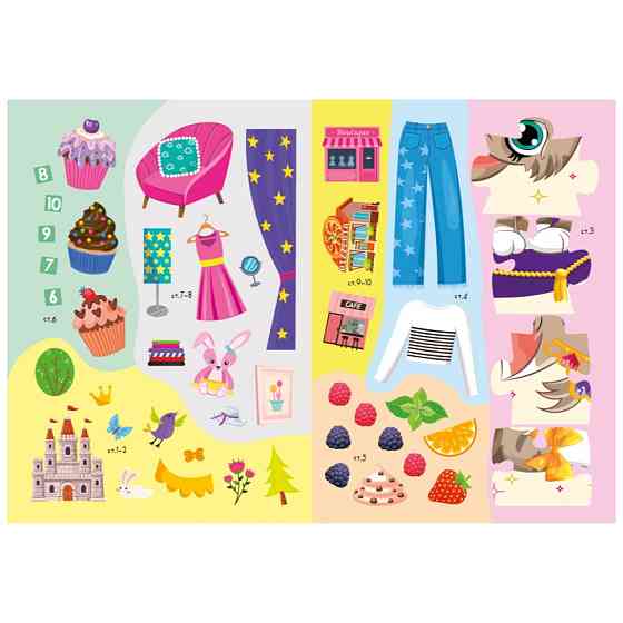 Дитяча книжка улюблені наліпки для малят "Для дівчаток" РМ-64-02 Вінниця