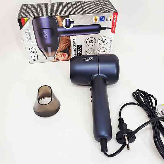 Мощный фен для быстрой укладки волос Adler, Фен с ионизацией и регулировкой температуры MB-41 Львов