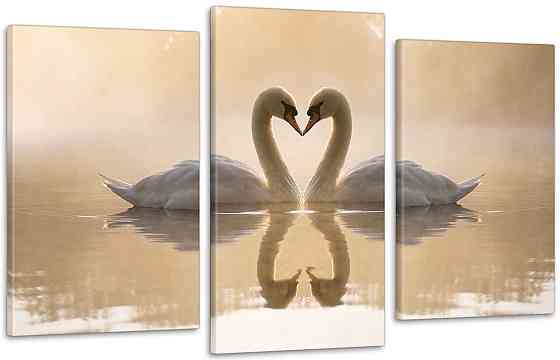 Модульная картина Лебеди Art-206_3 70x130 см Киев
