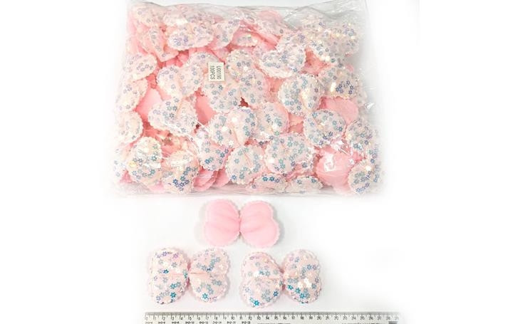 Патчи аппликации на одежду розовые Бантик 20 шт Киев - изображение 1