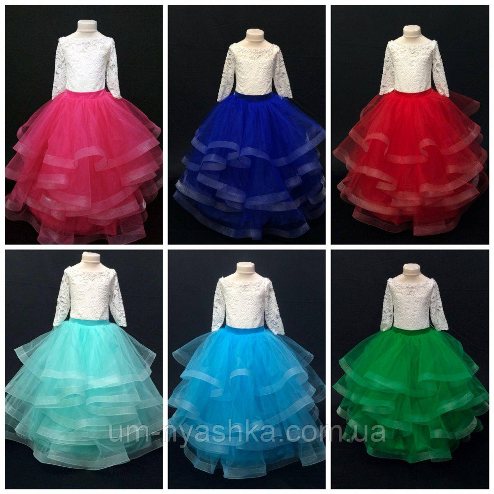 Платье Весны Длинное нарядное пышное зеленое платье на 5-6, 6-8 лет Виктория Кривой Рог - изображение 8