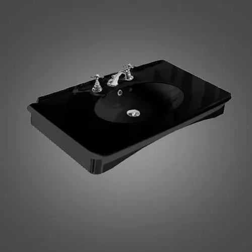 Раковина  Kerasan Retro 100x55cm czarna 104904 Киев - изображение 1