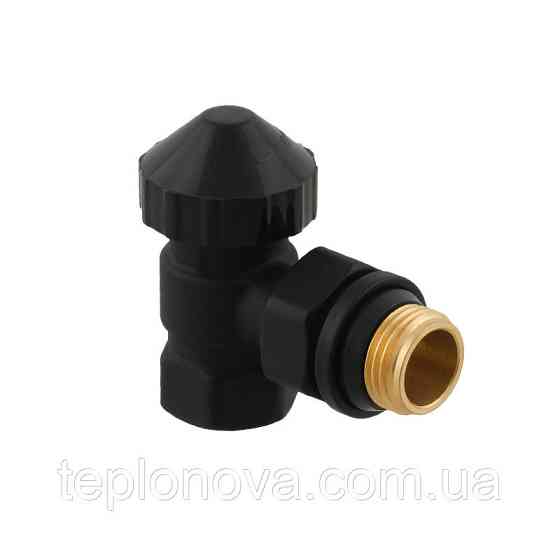 Комплект термостатических клапанов угловой Raftec BLACK 1/2