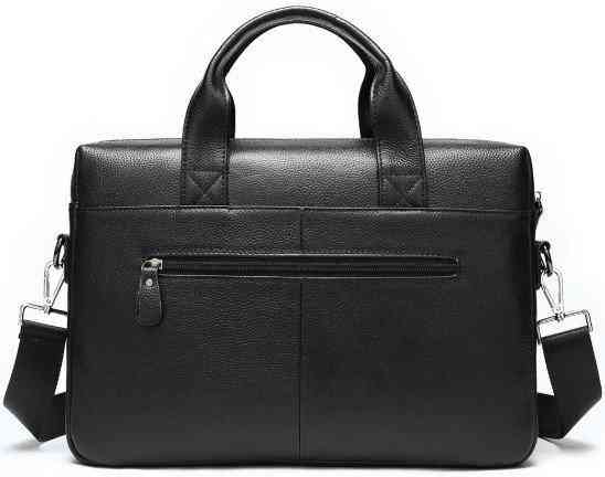Чоловіча сумка-портфель Tiding Bag (39 x 28 × 8 см) сумка для ноутбука Чорний Вінниця