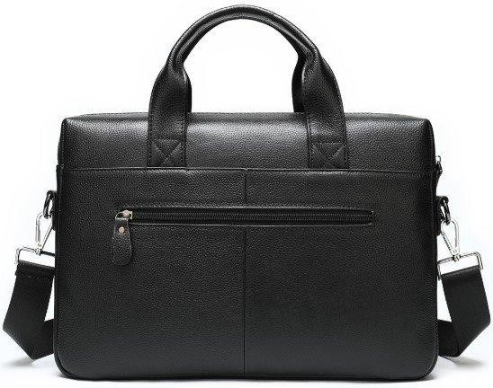 Чоловіча сумка-портфель Tiding Bag (39 x 28 × 8 см) сумка для ноутбука Чорний Вінниця - фото 6