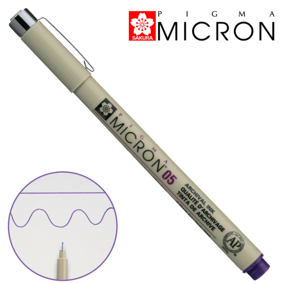 Лінер PIGMA MICRON (0.5), 0,45мм, Фіолетовий, Sakura Київ