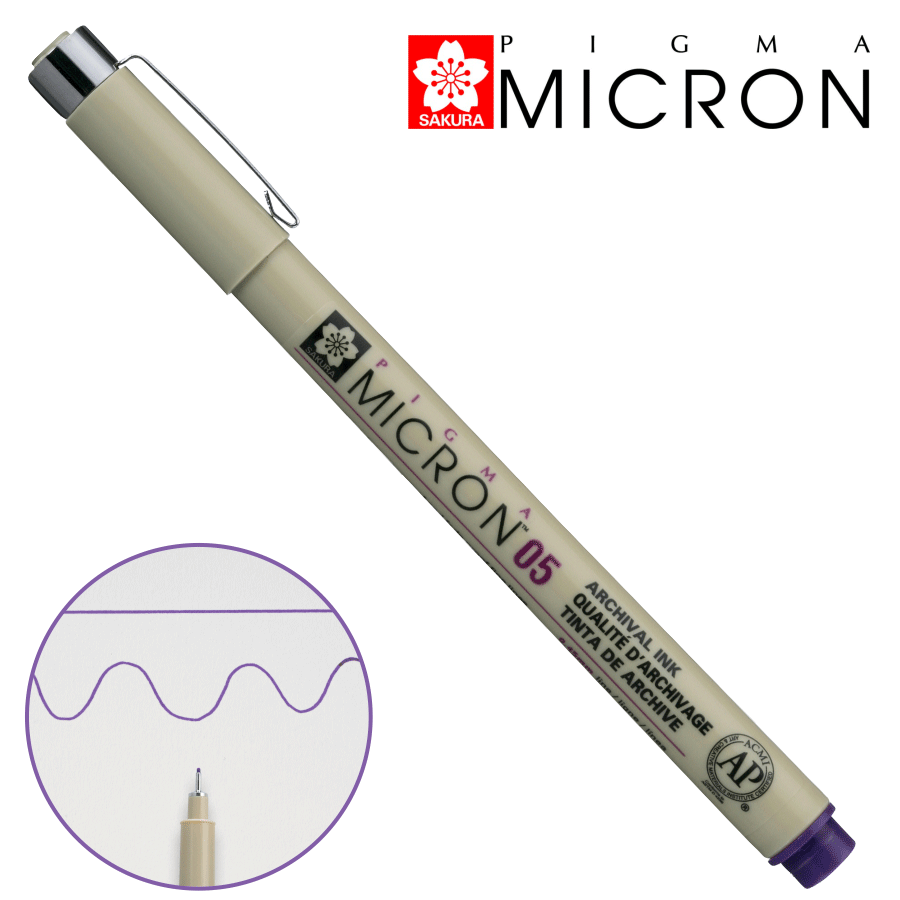 Лінер PIGMA MICRON (0.5), 0,45мм, Фіолетовий, Sakura Київ - фото 1