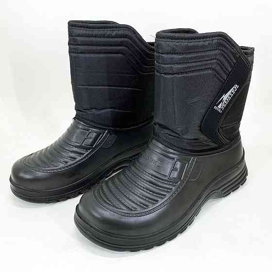 Меховые бурки 45р, Резиновые утепленные сапоги мужские короткие, Удобные рабочие сапоги UL-20 Львов