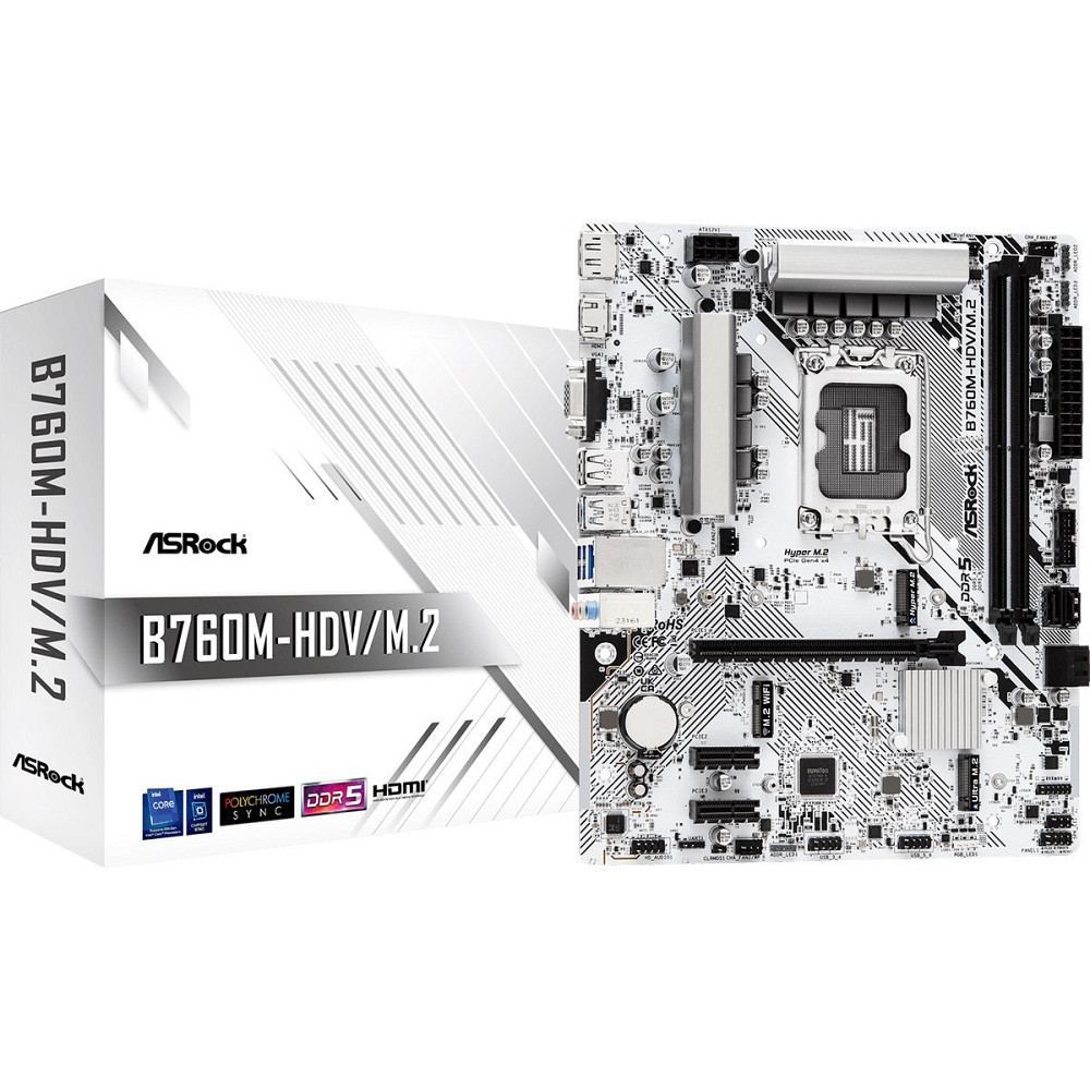 Материнська плата ASRock B760M-HDV/M.2 Socket 1700 ( Для настільного ПК ) Харків - фото 5