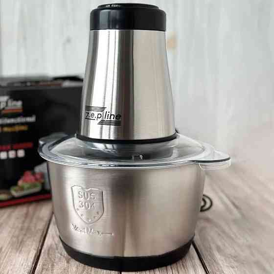 Кухонный измельчитель с металлической чашей 2л, 1500Вт, Zepline ZP-051 / Электрический блендер-чоппер Киев
