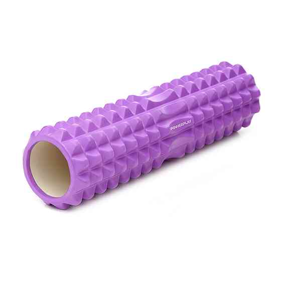 Масажний ролик (роллер) PowerPlay 4406 EVA Massage Roller Фіолетовий (45x12см.) Каменское