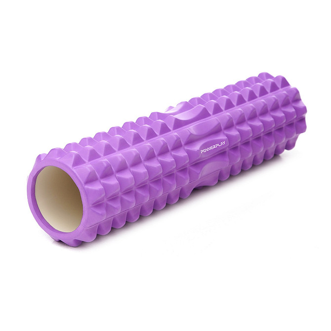 Массажний ролик (ролер) PowerPlay 4406 EVA Massage Roller Фіолетовий (45x12см.) Кам'янське - фото 1