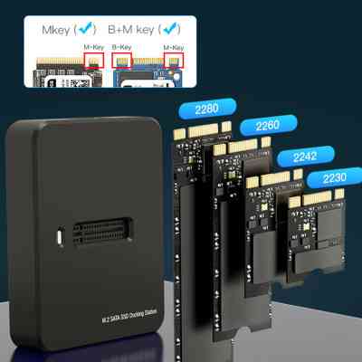 Док-станція для накопичувачів Gembird USB Type-C M.2 SATA NVME SSD (DD-U3M2) Вінниця