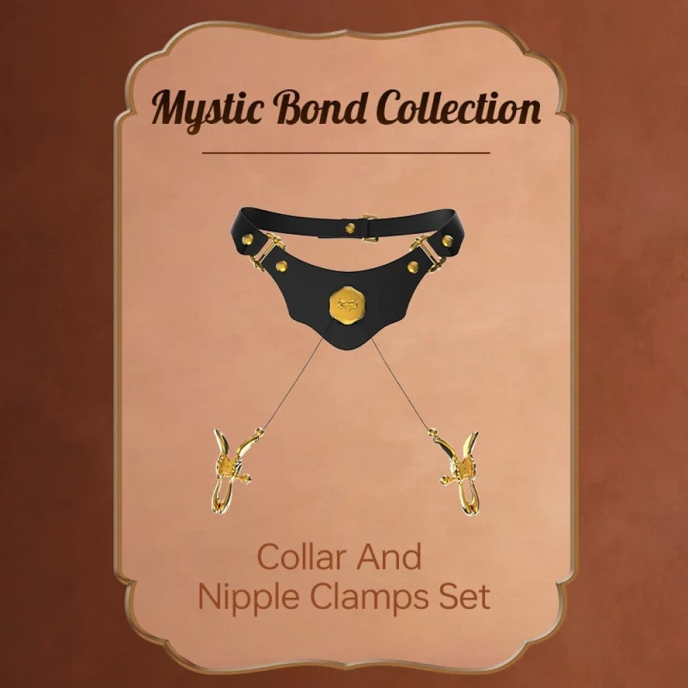 Пояс с зажимами на половые губы UPKO Mystic Bond Collection, черный Sex Aura Киев - изображение 7