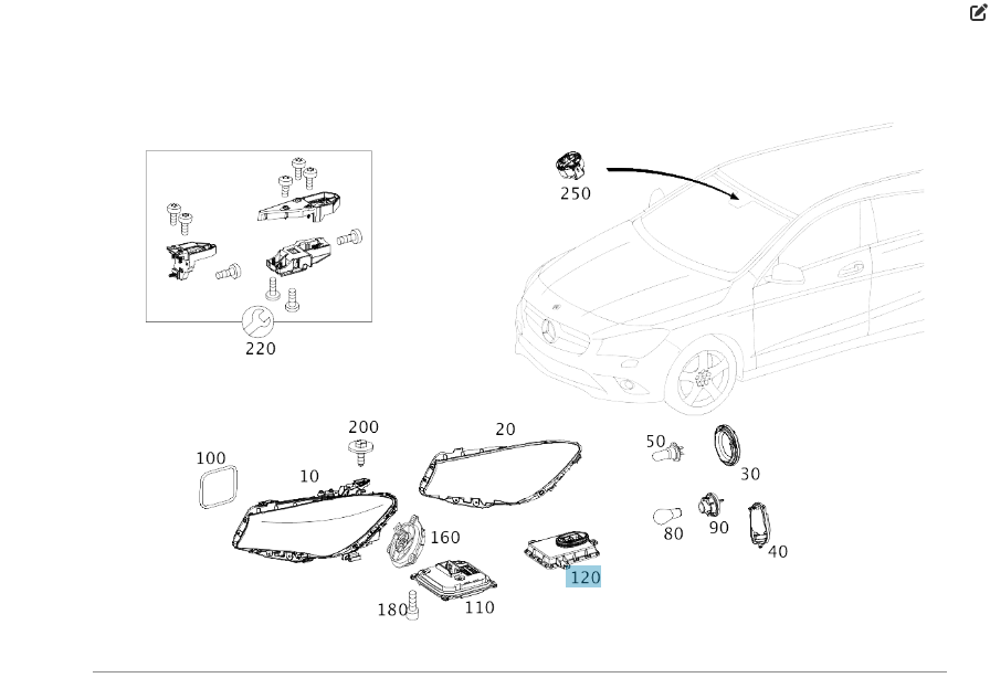 Mercedes-Benz  A2229003300 Блок фари CLA Shooting Brake X117 CLA C117 GLA X156 Одеса - фото 2