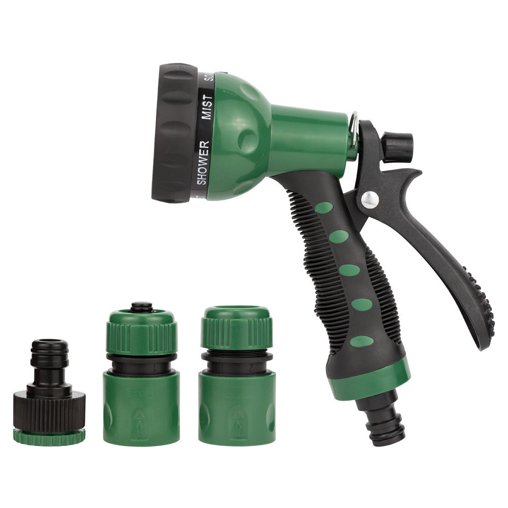 Набор для полива пистолет-распылитель 7 режимов, 2 коннектора ½
