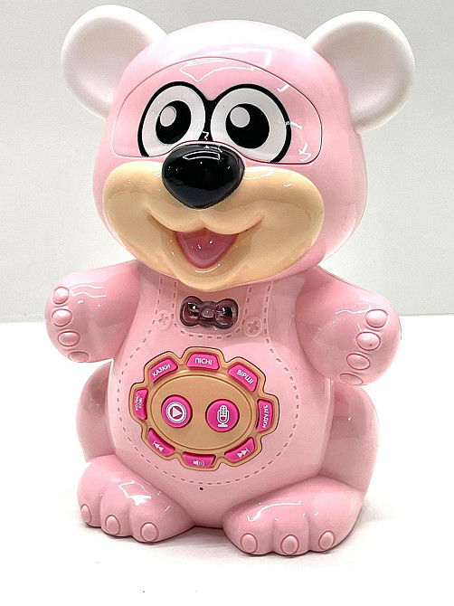 Музична іграшка Limo Toy Балакуче звірятко Ведмедик розповідає вірші та казки Рожевий (FT 0043AB) Чернігів - фото 6