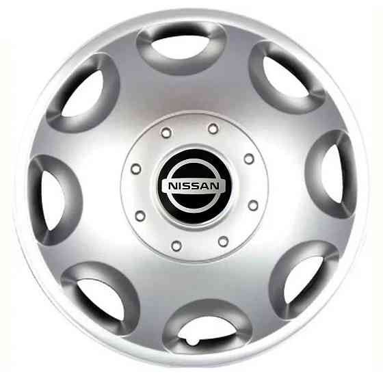Автомобильные модельные колпаки R15 Nissan 300 4шт, SJS, серебряные Киев