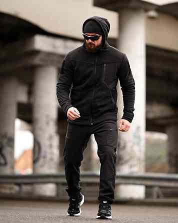 Флісовий спортивний тактичний костюм TARANTUL black ТР6551 Одеса