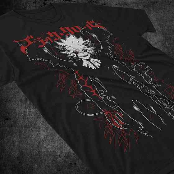 Футболка для мальчика аниме Чёрный клевер оверсайз (рост от 165 до 180 ) Черний AnimeJ1123m Днепр