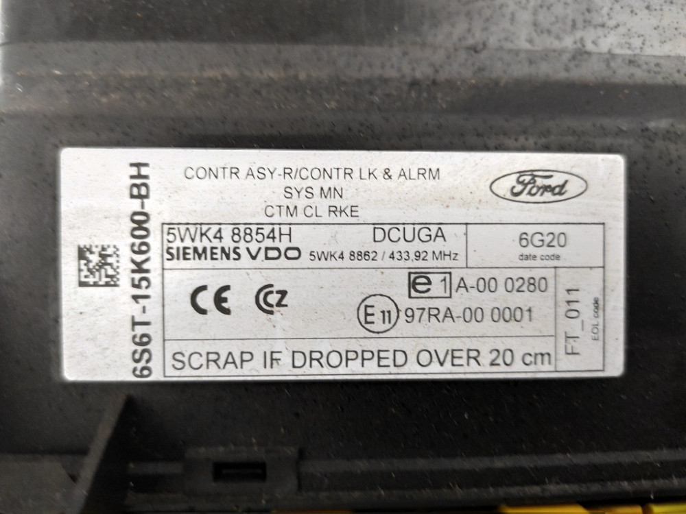 Блок комфорта Ford Fusion 2002-2012 (6S6T-15K600-BH) Ковель - изображение 2