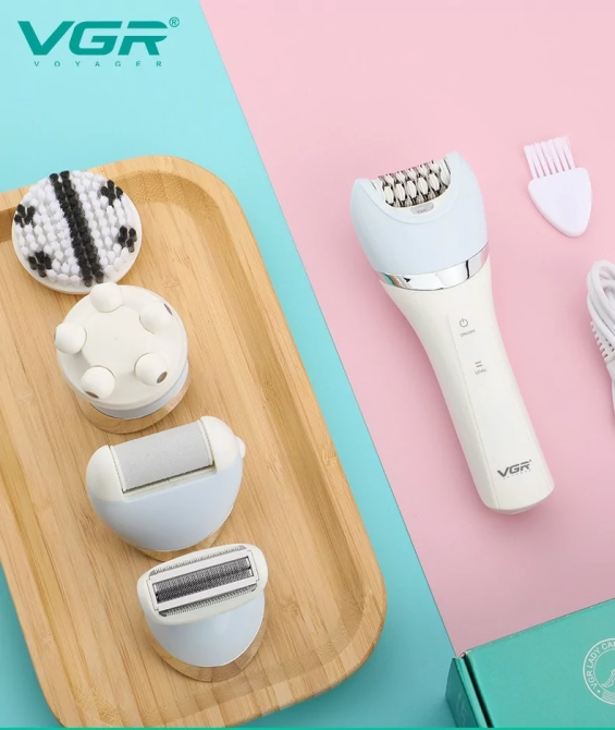 Бездротовий епілятор VGR V-703 USB 5 в 1 Вінниця - фото 6
