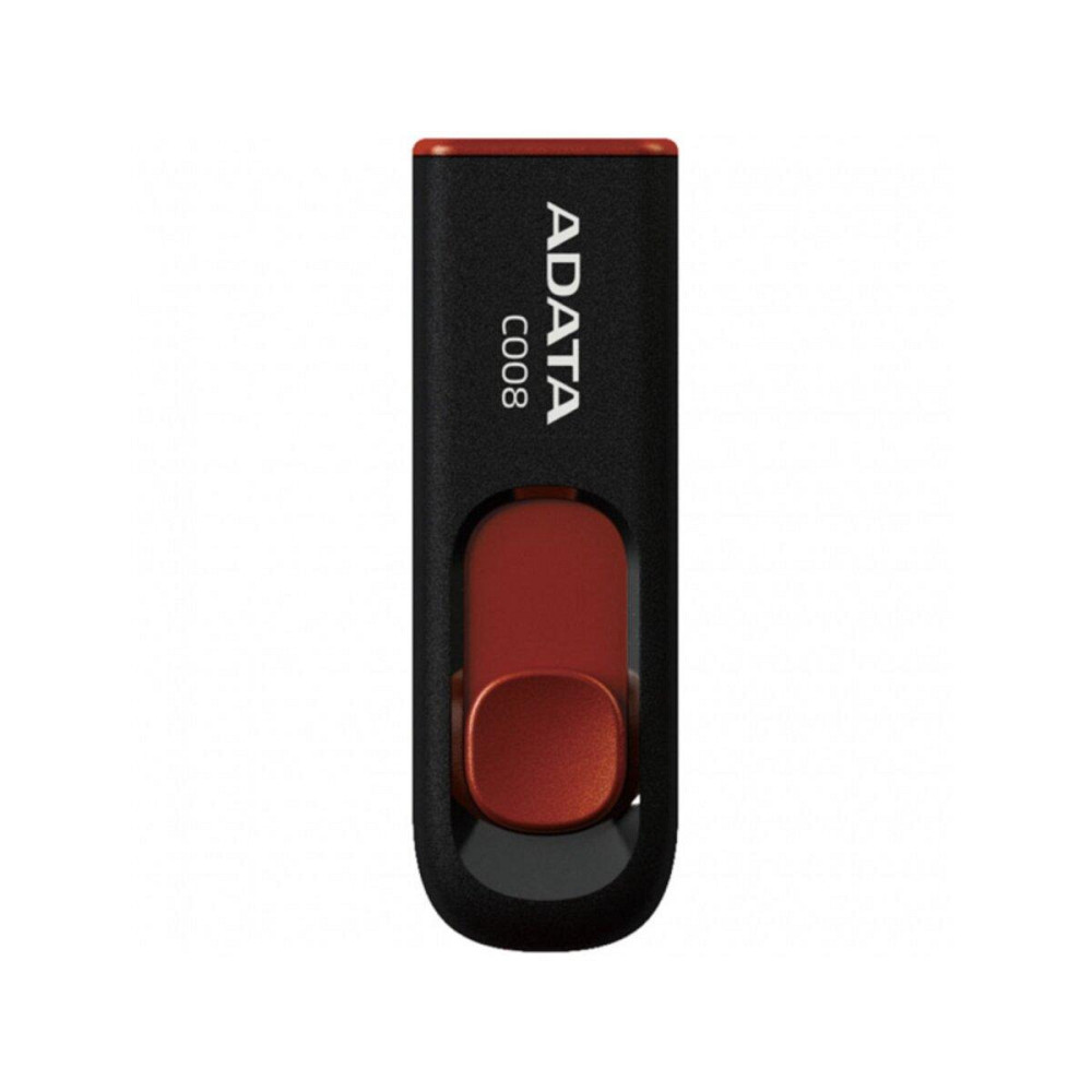 Флешка A-DATA USB накопичувач 2.0 C008 16Gb, колір чорний / червоний AC008-16G-RKD Одеса - фото 2