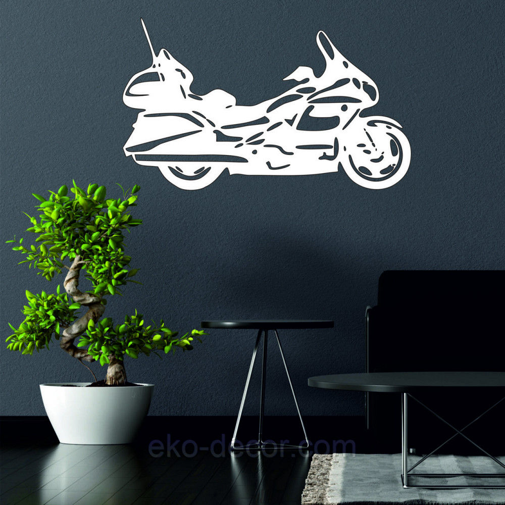 Декоративное настенное Панно «Байк» Декор на стену 110*81 см, Белый Киев - изображение 2