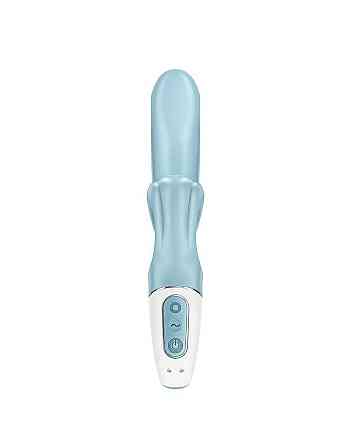 Вибратор-кролик Satisfyer Love Me Blue, гибкий, отросток с тройным кончиком Sex Aura Киев
