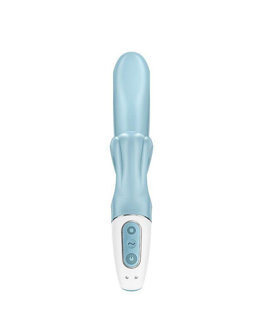 Вібратор-кролик Satisfyer Love Me Blue, гнучкий, відросток з потрійним кінчиком Sex Aura Київ - фото 4