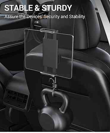 Тримач планшета на підголівник Tesla Model 3 Model Y універсальний для задніх сидінь, міцний автомобільний холдер Николаев