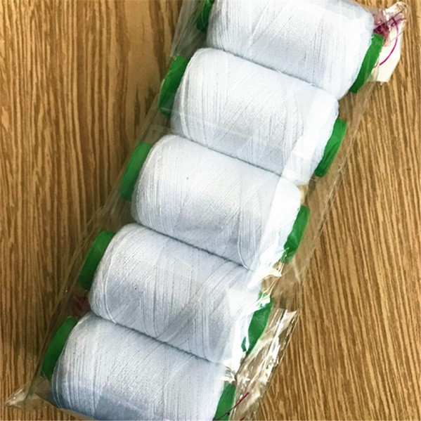 Нитки для шиття білий набір 5 шт Київ - фото 1