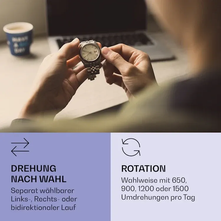 УЦІНКА! Скринька ротатор ротомат для підзаводу годинників Klarstein St. Gallen ll Premium з Німеччини Дніпро - фото 3