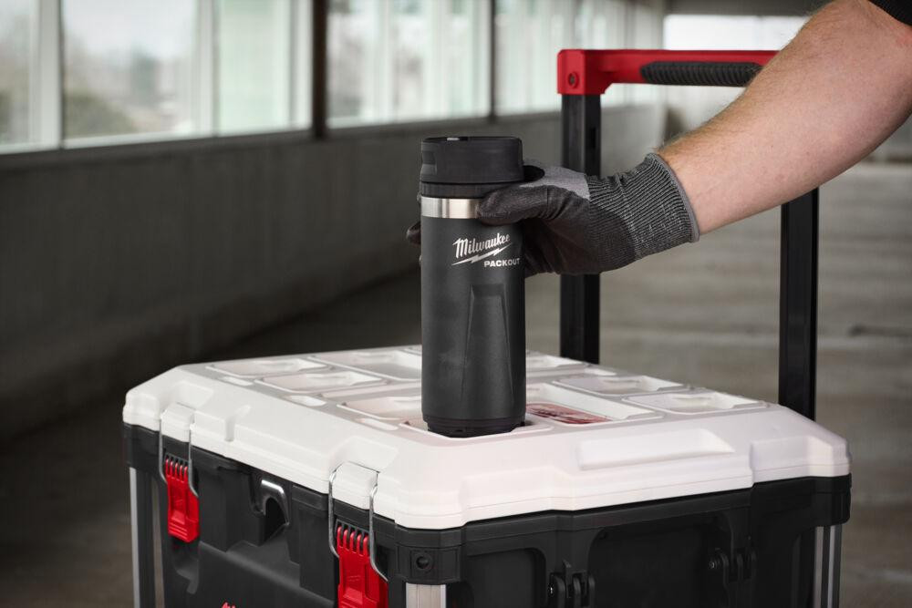 Термокружка PACKOUT 532 ml чорна MILWAUKEE Sip Lid Одеса - фото 3